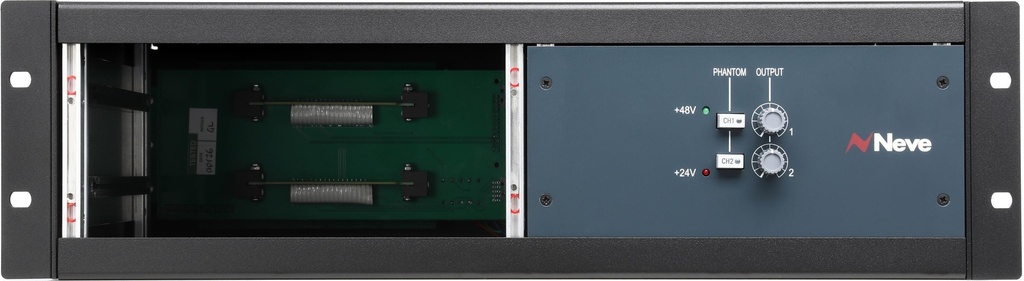 AMS Neve 1073/1084 3U Horizontal Rack Front